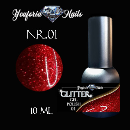 Glitter Gel Polish 01 10ml